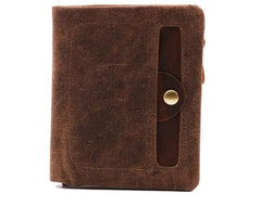 Mens Canvas Small Wallets for men Bifold Cool Men billfold Small Wallet