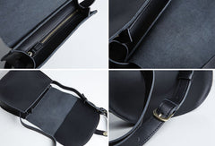 Genuine Leather Cute Crossbody Bag Saddle Bag Shoulder Bag Women Girl Fashion Leather Purse