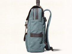 Cool Gray Canvas Travel Backpack Mens Canvas Backpack Canvas School Bag for Men