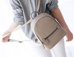 Leather Stylish Womens Small Backpack Mini Travel Backpack Purse for Women