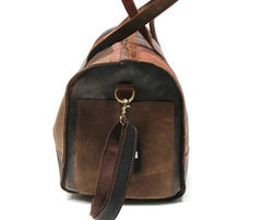 Cool Leather Mens Weekender Bags Travel Bag Duffle Bags Overnight Bag for men
