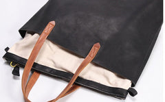 Fashion Handmade LEATHER Large Black WOMEN Tote Bag Tote Shoulder Purse FOR WOMEN