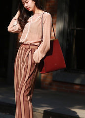 Stylish Leather Brown Womens Shoulder Bag Crossbody Bag Purse for Women