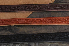 Genuine Leather Punk Rock Biker Tooled Floral Trucker Mens Belt Men Black Coffee Belt for Men