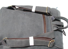 Leather Coffee Mens Backpack Cool Travel Backpacks Laptop Backpack for men