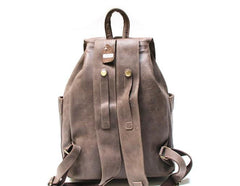 Cool Coffee Mens Leather Backpack Travel Backpacks Laptop Backpacks for men