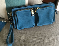 Handmade WOMENs LEATHER Wristlet Purse Mini Shoulder Bag Purse FOR WOMEN