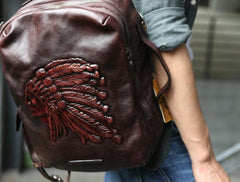 Cool Leather Mens Backpacks Travel Backpack School Backpacks for men