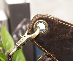 Cool Leather Mens Drop Leg Bag Belt Pouch Waist Bag Shoulder Bag for Men