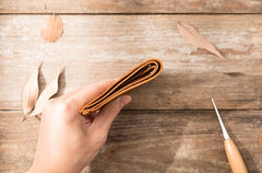 Handmade Leather Mens Small Wallets Bifold Vintage Slim billfold Wallet for Men