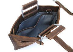 Slim Leather Mens Cool Briefcase Work Bag Business Bag Laptop Bag for men