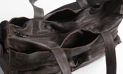 Vintage WOMENs LEATHER Travel Handbag Travel Bag Shoulder Bag FOR WOMEN
