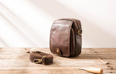 Leather Belt Pouch Phone Cases Mens Waist Bag Shoulder Bag for Men