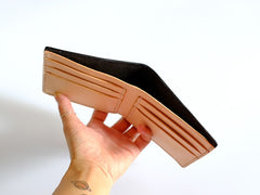Handmade LEATHER Womens Small Bifold Wallet Leather Small Wallet FOR Women