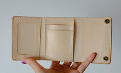Handmade LEATHER Womens Trifold Small Wallet Leather Small Wallet FOR Women