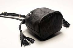Mini LEATHER WOMEN Barrel Bag Small Bucket Purse SHOULDER Purses FOR WOMEN