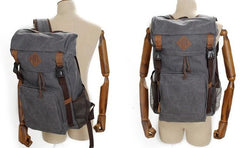 Cool Waxed Canvas Mens Hiking Backpacks Canvas Travel Backpack for Men