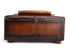 Cool Leather Mens Briefcase Messenger Bag Shoulder Bag Satchel Backpack for men