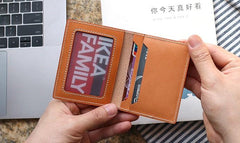 Cool Leather Mens Camouflage License Wallets Front Pocket Wallet Slim Card Wallet for Men