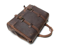 Vintage Leather Mens Briefcase Messenger Bag Handbag Shoulder Bag for men