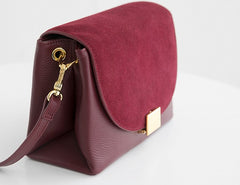 Minimalist Leather Womens Stylish Messenger Crossbody Purse Shoulder Bag for Women