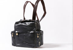 Handmade Genuine Cute Leather Backpack Bag Shoulder Bag Leather Purse For Women - EverHandmade