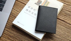 Leather Mens Front Pocket Wallet Small Card Wallet Change Wallets for Men