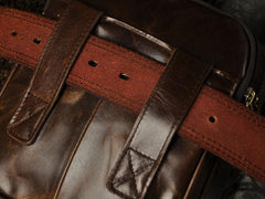 Mens Leather Small Belt Pouch Side Bags Waist Pouches COURIER BAG Holster Belt Case for Men