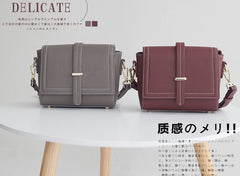 Minimalist Leather Womens Stylish Small Shoulder Bag Crossbody Purse for Women