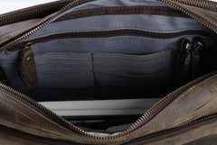 Cool Leather Vintage Mens Messenger Bags Small Shoulder Bags for Men