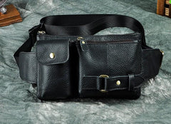 Vintage Leather Mens Fanny Pack Waist Pack Hip Pack Belt Bag for Men