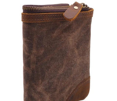 Mens Canvas Small Wallet for men Bifold Cool Men billfold Small Wallet
