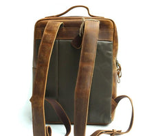 Vintage Leather Mens Backpacks Travel Backpack Laptop Backpack for men