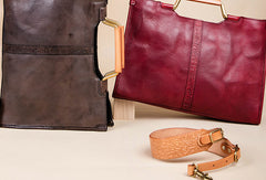 Handmade Genuine Leather Handbag Bag Shoulder Bag Shopper Bag Purse For Women - EverHandmade