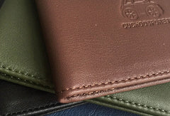 Genuine Leather Cute billfold Slim Wallet License Card Holder Wallet Purse For Women Girl