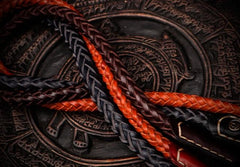 Handmade leather Braided Biker Trucker Wallet Chain for Chain Wallet Biker Wallet Trucker Wallet