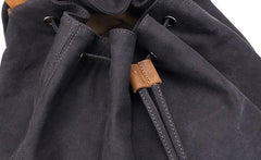 Waxed Canvas Leather Mens Backpack Canvas Travel Backpacks Canvas School Backpack for Men