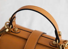 Small Leather Stylish Womens Boston Handbag Doctor Shoulder Bag for Women