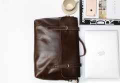 Cool Leather Mens Briefcase Messenger Bags Handbag Shoulder Bag for men