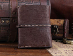 Genuine Leather Mens Cool Slim Long billfold Leather Wallet Men Small Wallets Bifold for Men