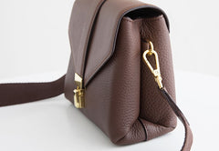 Stylish Leather Womens Messenger Crossbody Purse Minimalist Shoulder Bag for Women