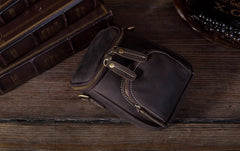 Vintage Leather Belt Pouch for Men Waist Bags BELT BAG Shoulder Bag For Men
