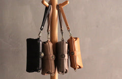 Vintage LEATHER Womens Wristlet Bag Doctor Long Wallet Mini Shoulder Bag FOR Women