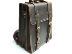 Handmade Leather Mens Backpack Travel Backpack Laptop Backpack for men
