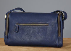 Leather Mens Cool Shoulder Bag Barrel Bag Messenger Bag for men