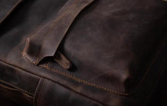 Vintage Leather Mens Backpack Travel Backpack Cool Satchel Backpack for men