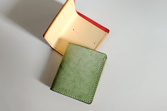 Handmade LEATHER Womens Small Bifold Wallet Leather Small Wallets FOR Women