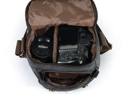 Mens Small Canvas Camera Messenger Bag Side Bag Camera Shoulder Bag for Men