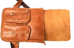 Leather Brown Mens Backpack Cool Travel Backpacks Laptop Backpack for men