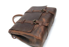 Vintage Leather Mens Briefcase Messenger Bag Handbag Shoulder Bag for men